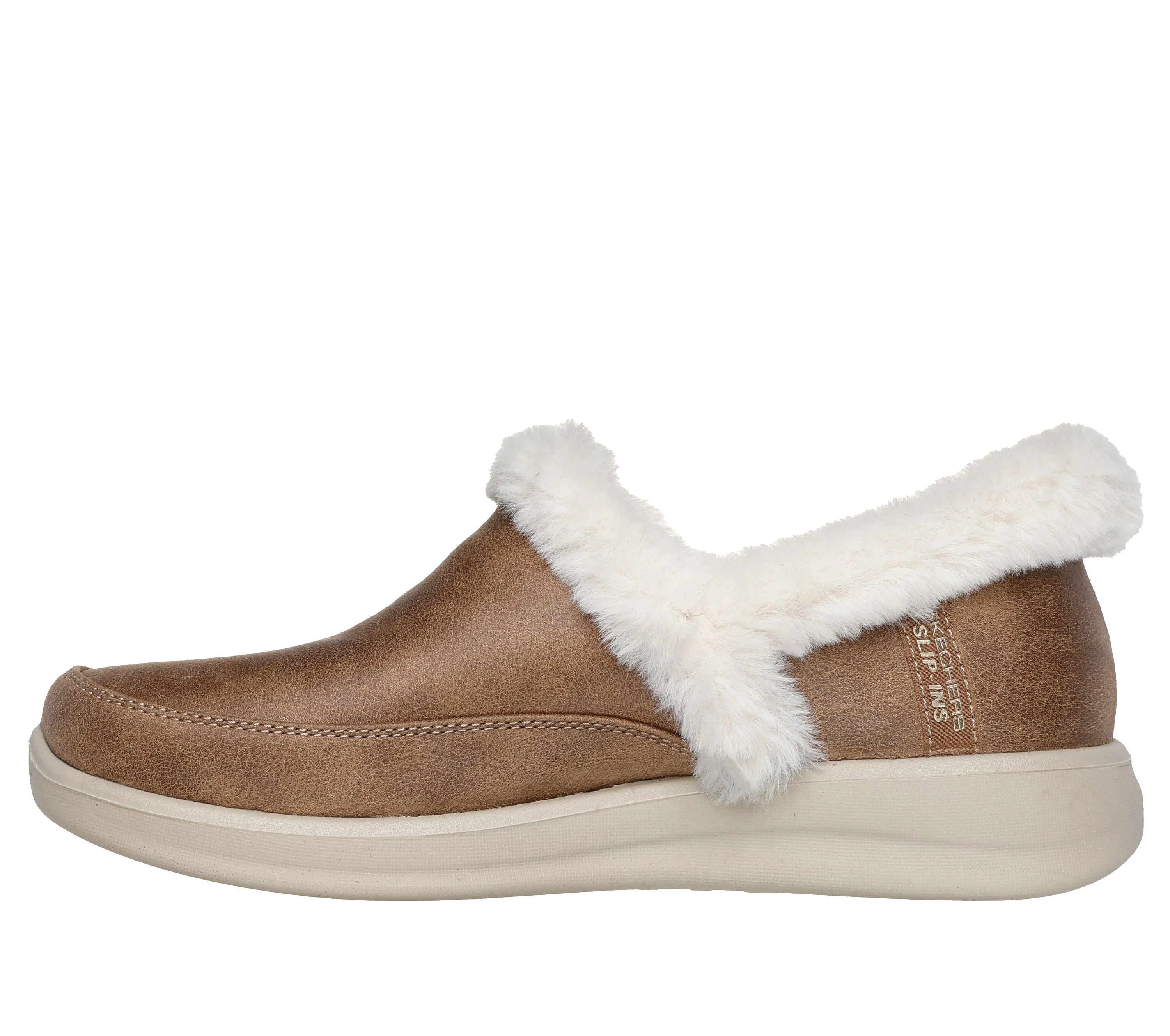 Skechers Women's Cozy Escape Fur Slipper - Chestnut 168114