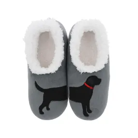 Snoozies! Slippers Black Lab