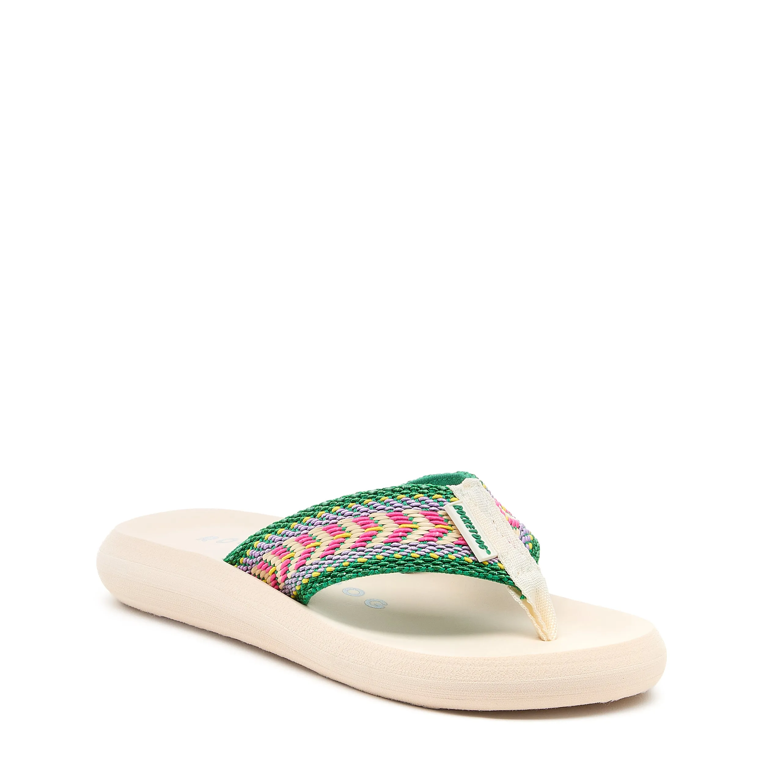 Spotlight Green Multi Flip Flop