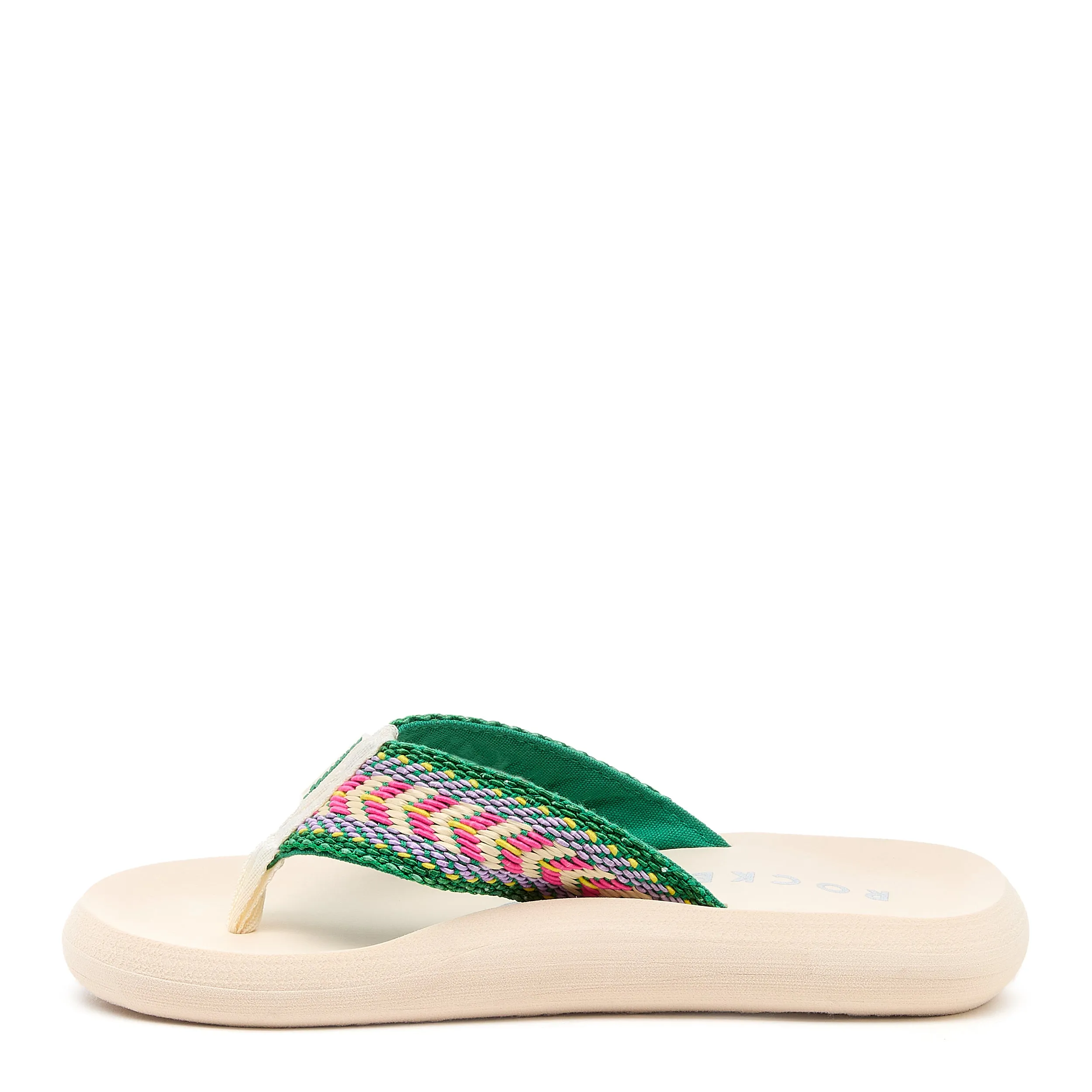 Spotlight Green Multi Flip Flop