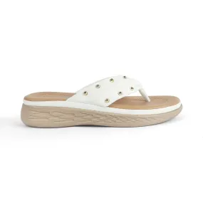 Tresmode Haiv White Women's Casual Platform Wedge Sandals