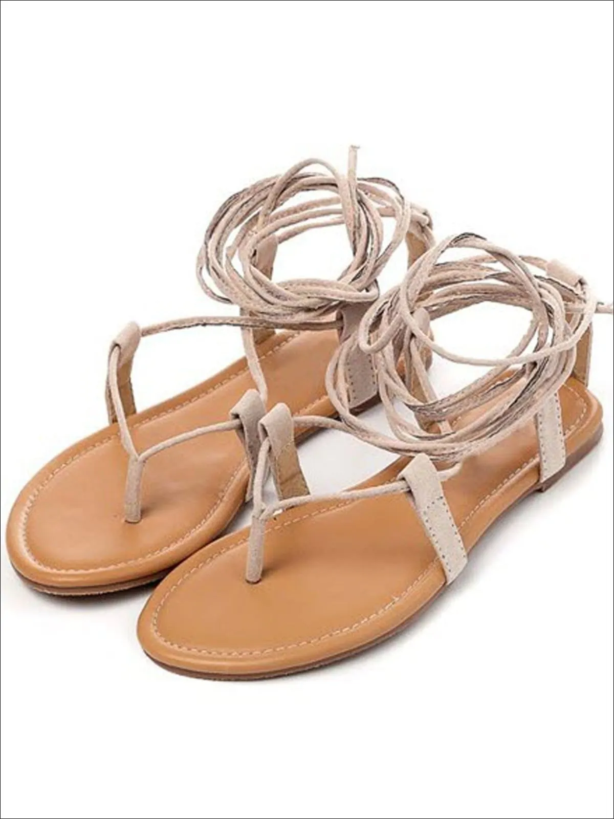 Women's Lace Up Greek Sandals (3  Color Options) By Liv and Mia