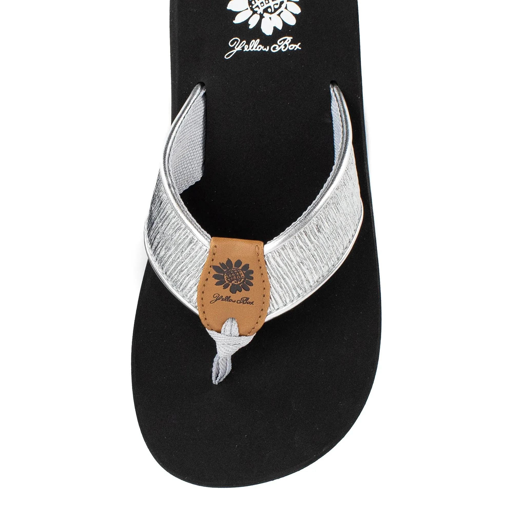 Yellow Box Women's Farah Flip Flop - Silver 59987